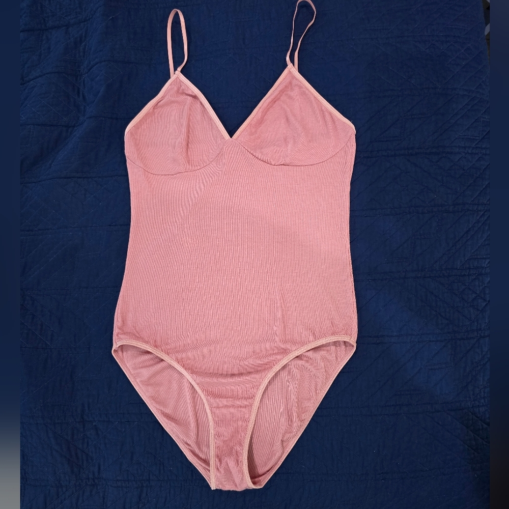 American Apparel Pink Bodysuit size L